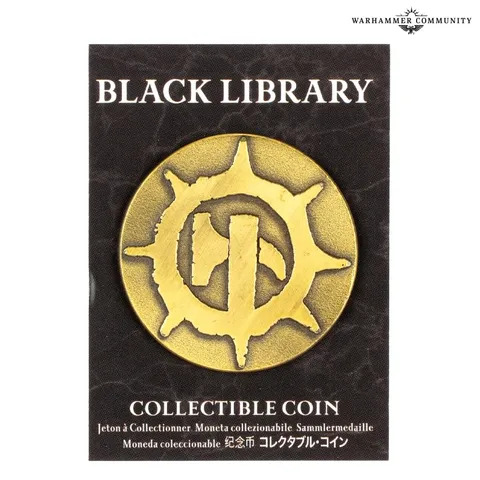 Black Library collectable coin