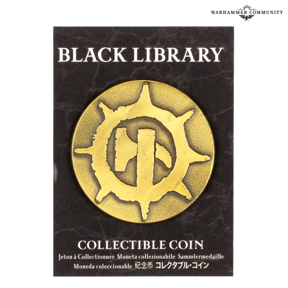 Black Library collectable coin