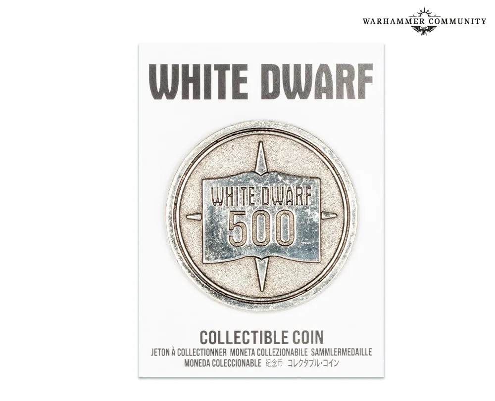 White Dwarf 500 collectable coin